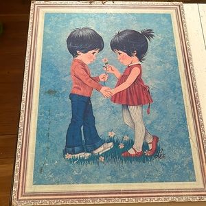 Vintage Lee litho on cork